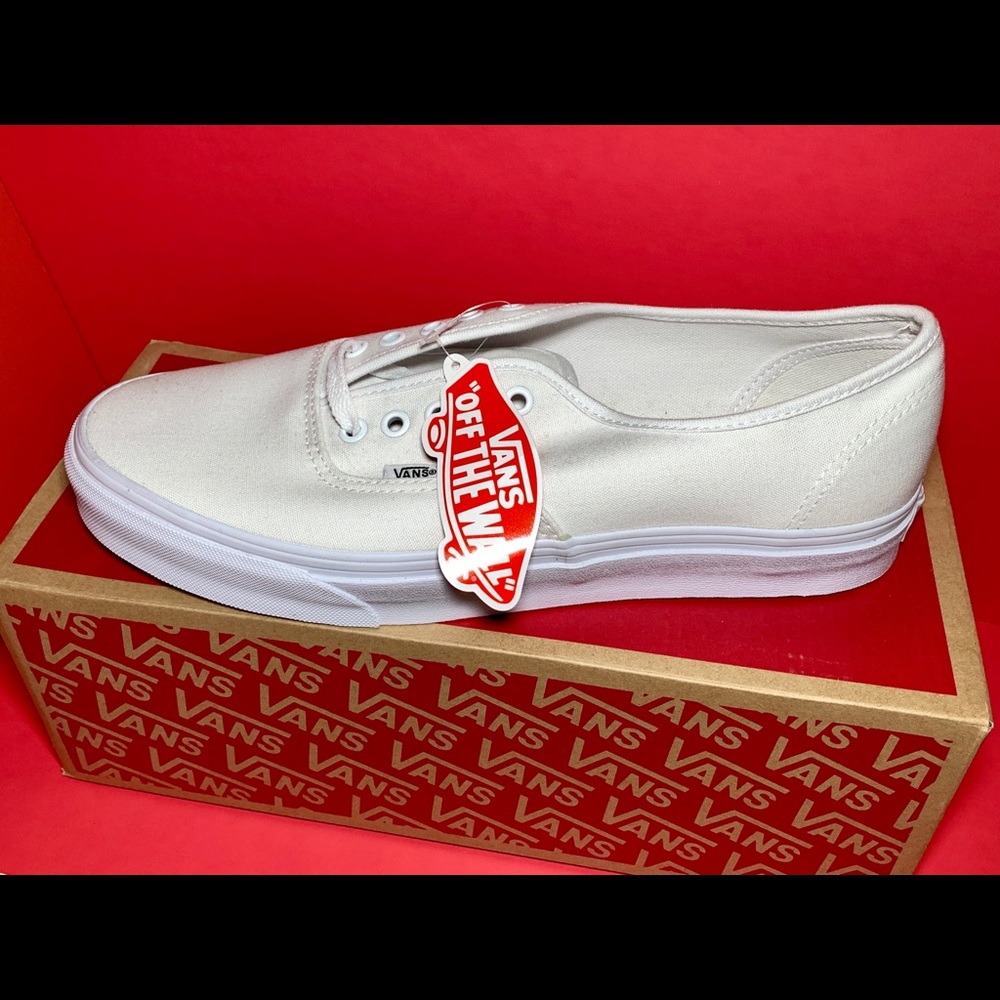 NEW VANS Sneakers, Authentic, True White, Mens 11M